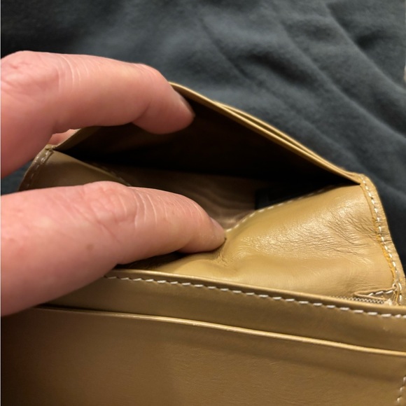 Fendi Zucchino Compact Wallet leather /canvas beige card holder wallet - Picture 11 of 15